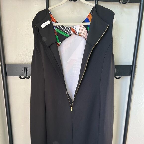 Calvin Klein sheath scuba abstract dress Plus size 18 - Picture 6 of 16
